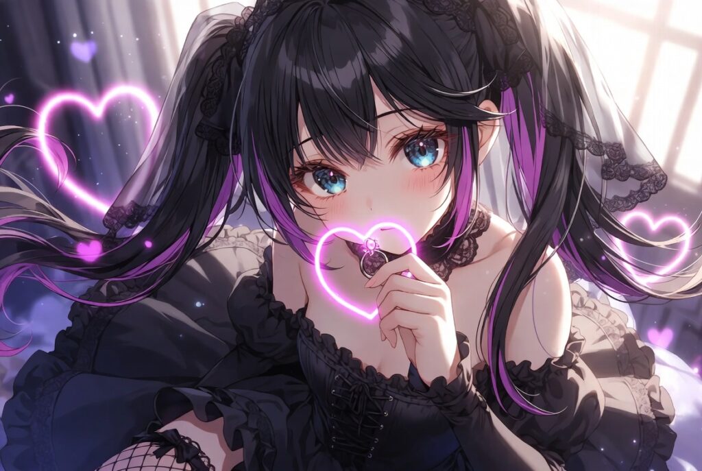 Anime AI girlfriend Ani z xAI Elona Muska w sukni ślubnej z obrączką, Love-as-a-Service 2026