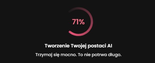 Candy.ai: ekran generowania postaci AI