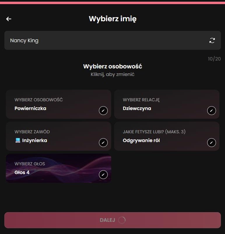 Kreator postaci Candy.ai: wybór osobowości, relacji, zawodu i głosu